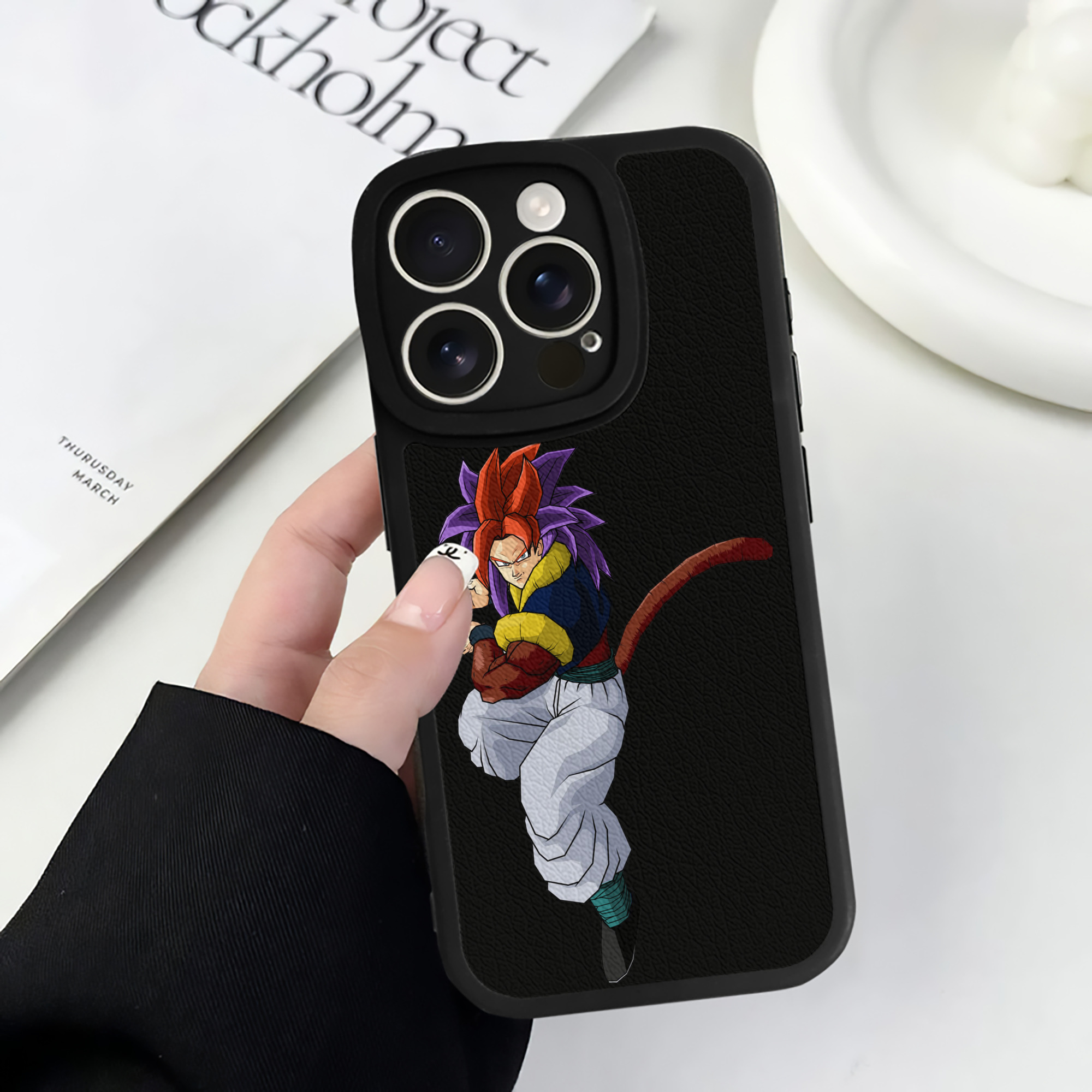 （画像用） ドラゴンボール DRAGON BALL 【iPhone 16シリーズ対応】シリコンスマホケース（レザー調） 材質：シリコン